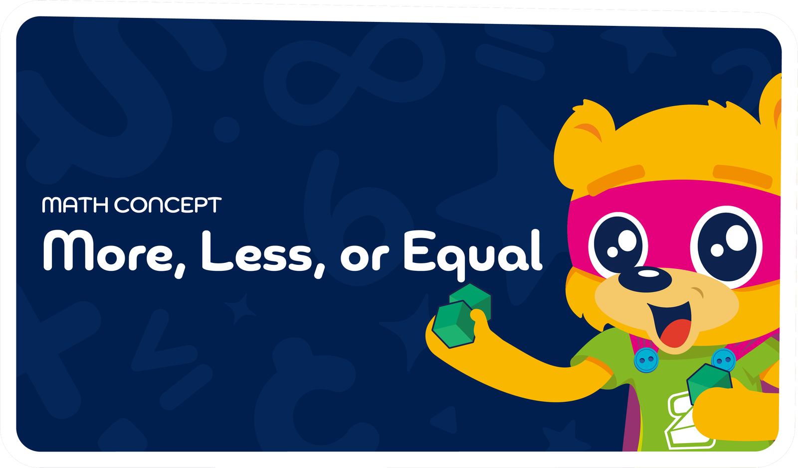 More, Less, or Equal Game Math Concept