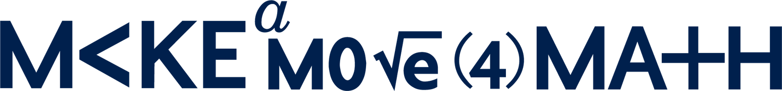 Make a Move 4 Math Horizontal Logo